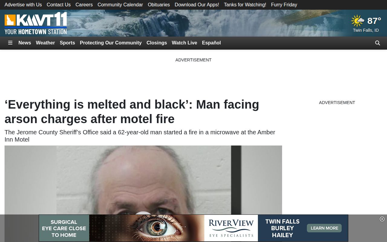 Jerome County arrest-record news coverage from a KMVT Eden incident story